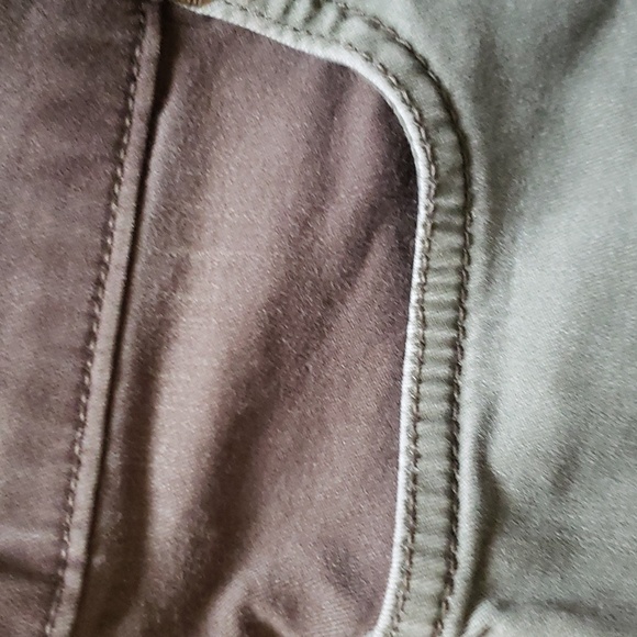 BDG UrbanOutfitters 27 PatchJefferson Khaki Cigarette Moto Zip Colorblock pants - Picture 4 of 6